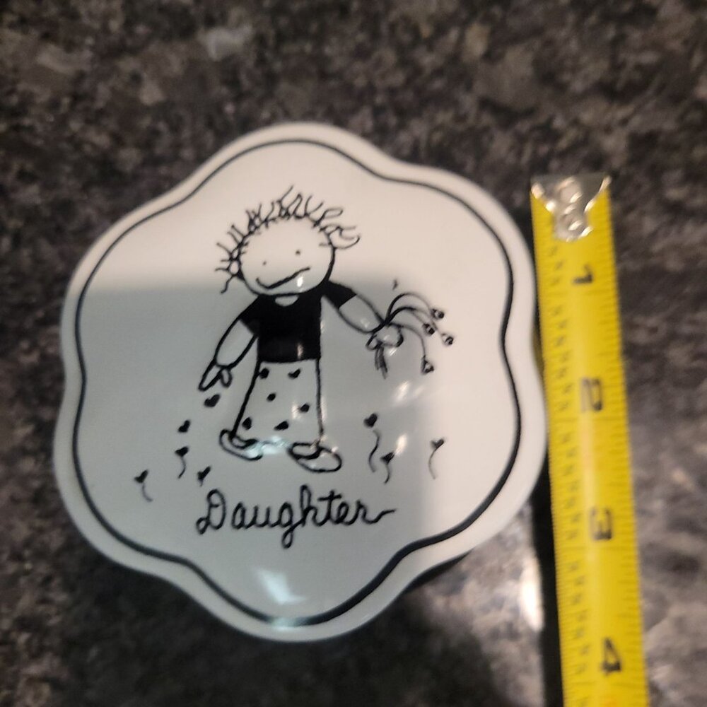 Handcrafted Ceramic Daughter Keepsake Trinket Box Children Inner Light - Picture 4 of 16